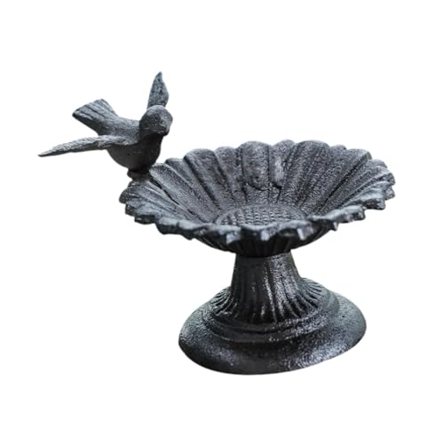 Baoblaze Vogelbad aus Gusseisen, Vogelbad aus Metall, Vogelhäuschen, blumenförmiges Vogelhäuschen, Hofornament für Hoftisch, Hinterhofdekoration Baoblaze Vogelbad aus Gusseisen, Vogelbad aus Metall, Vogelhäuschen, blumenförmiges Vogelhäuschen, Hofornament für Hoftisch, Hinterhofdekoration von Baoblaze