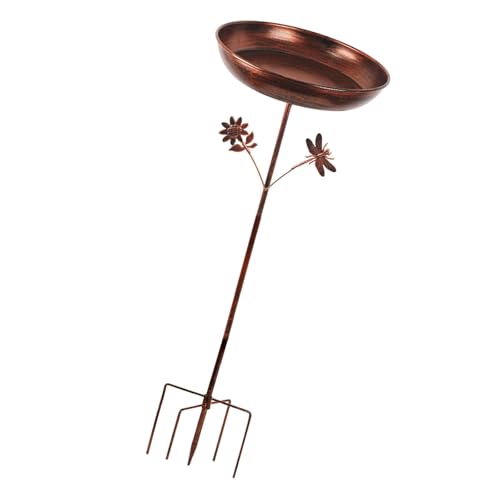 Baoblaze Vogelbad für den Garten, Vogelfutterspender, Vogelbad, zu montieren, Neuheit, 5 Zinken, Sockel, Pfahl, Gartendekoration für Baoblaze Vogelbad für den Garten, Vogelfutterspender, Vogelbad, zu montieren, Neuheit, 5 Zinken, Sockel, Pfahl, Gartendekoration für von Baoblaze