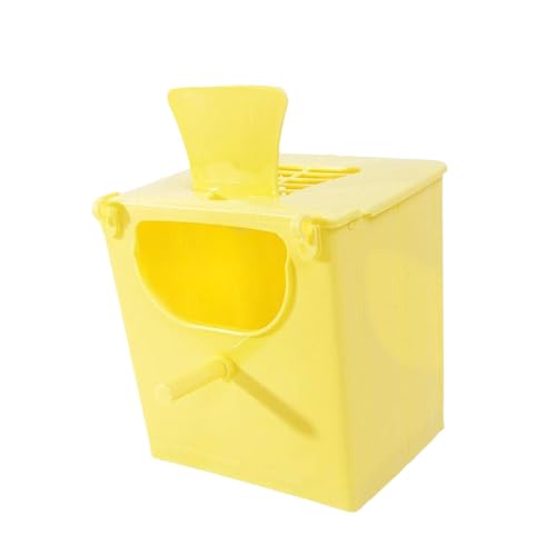 Baoblaze Vogelzucht Nest Box Vogel Käfig Multi -Use Vogel Paarung Box Hanges Käfigzubehör Papageienhaus für Selittel Budgie Lovebirds, Gelb von Baoblaze