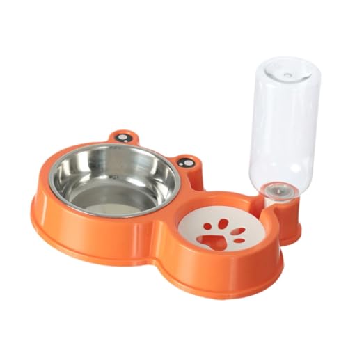 Baoblaze Wasser- und Futternapf-Set für Haustiere, Futterspender und Tränke-Set, automatische Tränkeflasche für kleine und mittelgroße Welpen, Kätzchen, Orange Baoblaze Wasser- und Futternapf-Set für Haustiere, Futterspender und Tränke-Set, automatische Tränkeflasche für kleine und mittelgroße Welpen, Kätzchen, Orange von Baoblaze