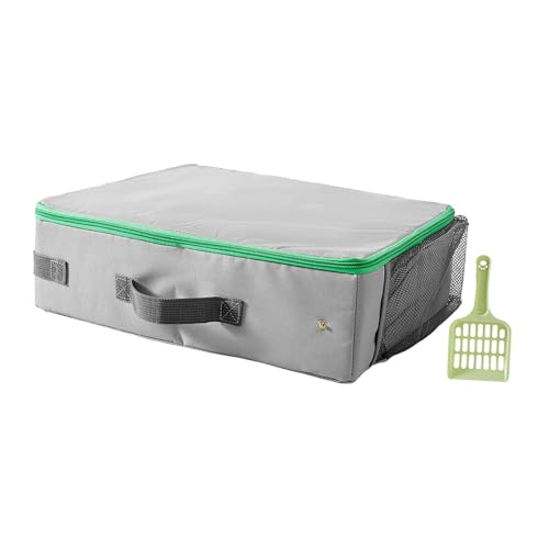 Baoblaze wasserdichte Katzentoilette, Katzentoilette aus Oxford-Stoff mit Deckel und Griff, praktische, Faltbare Katzenbox, Grau Baoblaze wasserdichte Katzentoilette, Katzentoilette aus Oxford-Stoff mit Deckel und Griff, praktische, Faltbare Katzenbox, Grau von Baoblaze