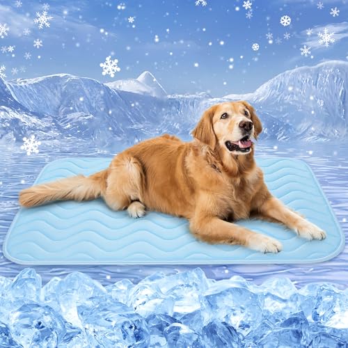 Baodan kühlmatte Hund, 100x70 cm Waschbar kühlmatte für Hunde, Selbstkühlende Pads für Hunde Katzen im heißen Sommer Baodan kühlmatte Hund, 100x70 cm Waschbar kühlmatte für Hunde, Selbstkühlende Pads für Hunde Katzen im heißen Sommer von Baodan