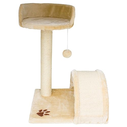 Cat House Deluxe-Katzenbett und Sisal-Kratzbaum-Mitte mit weicher Plüschoberfläche, Dicker, robuster Sisal-Kratzbaum, Schlafbereich Cat House Deluxe-Katzenbett und Sisal-Kratzbaum-Mitte mit weicher Plüschoberfläche, Dicker, robuster Sisal-Kratzbaum, Schlafbereich von Baodiale