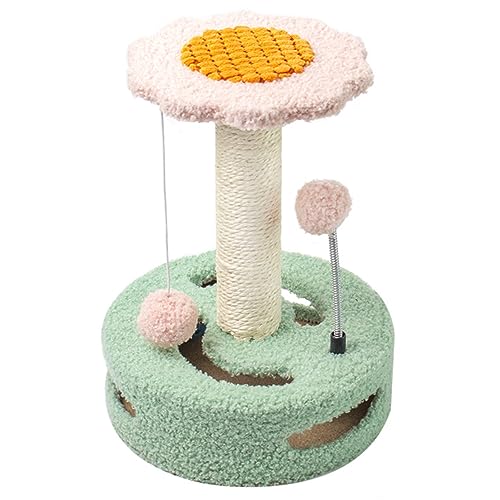 Katzenhaus, 35 cm, Kleiner Katzenbaum für Hauskatzen mit Sisal-Kratzbäumen, Katzenkletterbaum, kleines Katzenspielzeug, Katzensprungplattform – kreatives Sonnenblumen-Design Katzenhaus, 35 cm, Kleiner Katzenbaum für Hauskatzen mit Sisal-Kratzbäumen, Katzenkletterbaum, kleines Katzenspielzeug, Katzensprungplattform – kreatives Sonnenblumen-Design von Baodiale