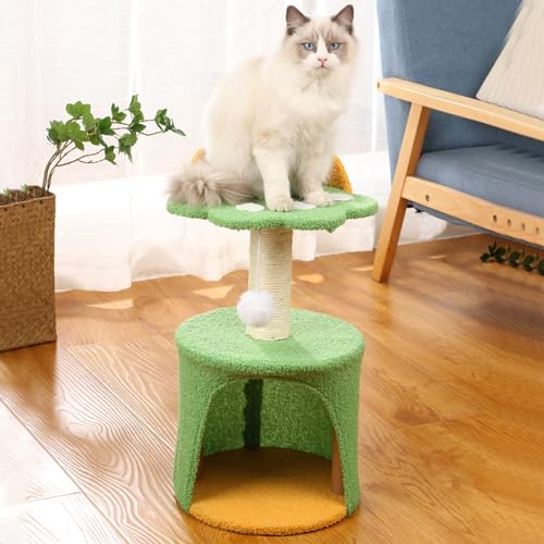 Katzenhaus, Katzenbaum, Kratzbaum, hoher Katzenkratzbaum mit natürlichen Sisal-Kratzstangen, großem Haus und interaktivem Spielball für Kätzchen und kleine Katzen Katzenhaus, Katzenbaum, Kratzbaum, hoher Katzenkratzbaum mit natürlichen Sisal-Kratzstangen, großem Haus und interaktivem Spielball für Kätzchen und kleine Katzen von Baodiale