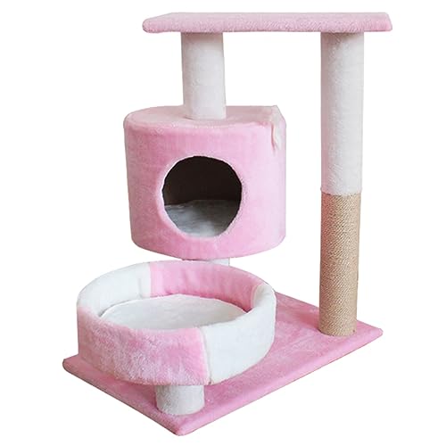 Katzenhaus, Katzenbaumturm, Katzenbaum für Hauskatzen, mehrstöckiger Katzenturm mit Sitzstange Oben, geräumige Unterkunft für kleine und große Katzen, Katzenkratzbaum für Kätzchen Katzenhaus, Katzenbaumturm, Katzenbaum für Hauskatzen, mehrstöckiger Katzenturm mit Sitzstange Oben, geräumige Unterkunft für kleine und große Katzen, Katzenkratzbaum für Kätzchen von Baodiale