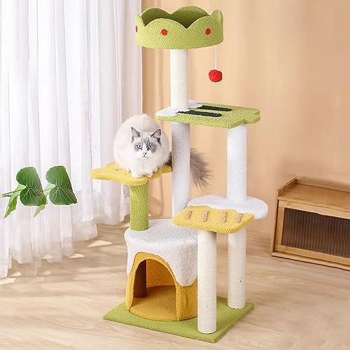 Katzenhaus Katzenbaum, 25 Zoll Kleiner Katzenturm für Hauskatzen, mit Kratzbaum, Basis-Katzenmöbel-Aktivitätszentrum für Kätzchen, Haustier-Spielhaus Katzenhaus Katzenbaum, 25 Zoll Kleiner Katzenturm für Hauskatzen, mit Kratzbaum, Basis-Katzenmöbel-Aktivitätszentrum für Kätzchen, Haustier-Spielhaus von Baodiale