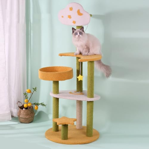 Katzenhaus Katzenbaum Turm Eigentumswohnung Möbel Wohnung Plüsch Lebensraum Kätzchen Unterhaltungsplattform mit Kratzbäumen Spielzeugball Haustierhaus Spielen Katzenhaus Katzenbaum Turm Eigentumswohnung Möbel Wohnung Plüsch Lebensraum Kätzchen Unterhaltungsplattform mit Kratzbäumen Spielzeugball Haustierhaus Spielen von Baodiale