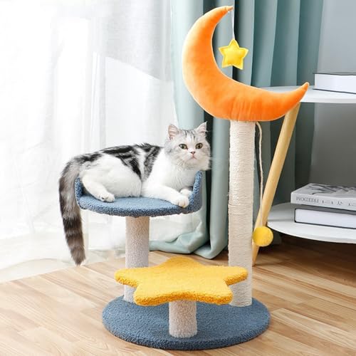 Katzenhaus Katzenbaum mit Sisal-Kratzbäumen, mehrstöckiger Katzenturm, Katzenklettergerüst mit großer Plattform, hängender Ball Katzenhaus Katzenbaum mit Sisal-Kratzbäumen, mehrstöckiger Katzenturm, Katzenklettergerüst mit großer Plattform, hängender Ball von Baodiale