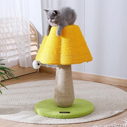 Katzenhaus-Kratzbaum, 2-in-1-Krallenkratzer mit hängendem Ball und Spielzeug für Kätzchen, Katzenkratzbaum mit natürlichem Sisalseil zur Befriedigung des Kralleninstinkts von Katzen Katzenhaus-Kratzbaum, 2-in-1-Krallenkratzer mit hängendem Ball und Spielzeug für Kätzchen, Katzenkratzbaum mit natürlichem Sisalseil zur Befriedigung des Kralleninstinkts von Katzen von Baodiale
