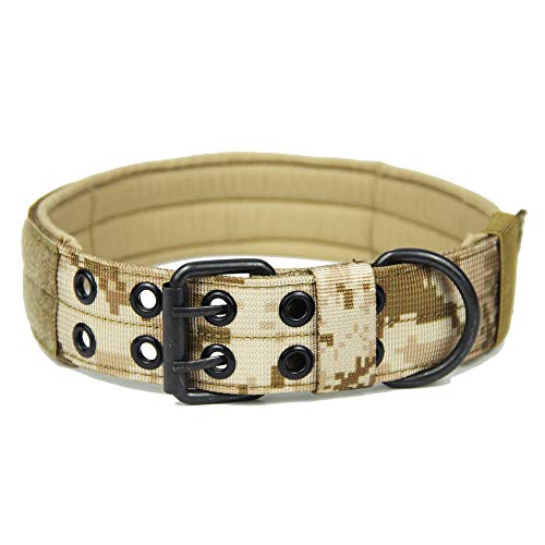 Baogu Verstellbare Weiches Halsbänder Hundehalsband aus Nylon für Hunde (M (37CM-45CM), Khaki) von Baogu