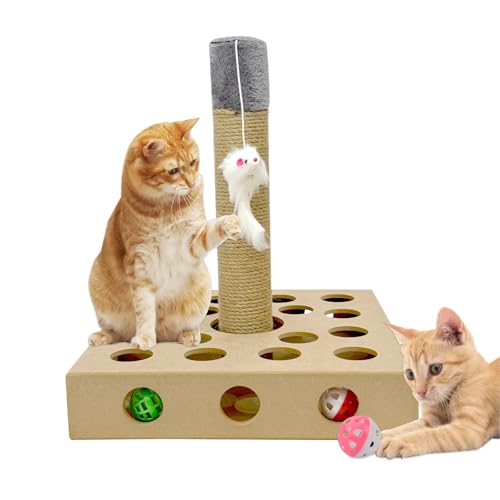 Baohe Patch Jagdbox Katzenfederspielzeug mit intelligenter Erkennung, neues Upgrade Whack A Mole Kitten Game Baohe Patch Jagdbox Katzenfederspielzeug mit intelligenter Erkennung, neues Upgrade Whack A Mole Kitten Game von Baohe