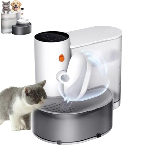 Automatischer Haustier-Wasserspender, intelligenter Haustier-Wasserbrunnen ohne Filter, ultra-leise, 180 Tage Ausdauer, automatischer Haustier-Wasserspender für Hunde und Katzen, Weiß, 3 l Automatischer Haustier-Wasserspender, intelligenter Haustier-Wasserbrunnen ohne Filter, ultra-leise, 180 Tage Ausdauer, automatischer Haustier-Wasserspender für Hunde und Katzen, Weiß, 3 l von Baomaeyea