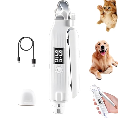 Baomaeyea 2-in-1-Nagelschneider und -knipser für Hunde, mit Lichtern, wiederaufladbare Nägel und Krallentrimmer, Fellpflege, LED-Bildschirm, 2 Lichter, elektrische Nagelschneiderfeile für kleine Baomaeyea 2-in-1-Nagelschneider und -knipser für Hunde, mit Lichtern, wiederaufladbare Nägel und Krallentrimmer, Fellpflege, LED-Bildschirm, 2 Lichter, elektrische Nagelschneiderfeile für kleine von Baomaeyea