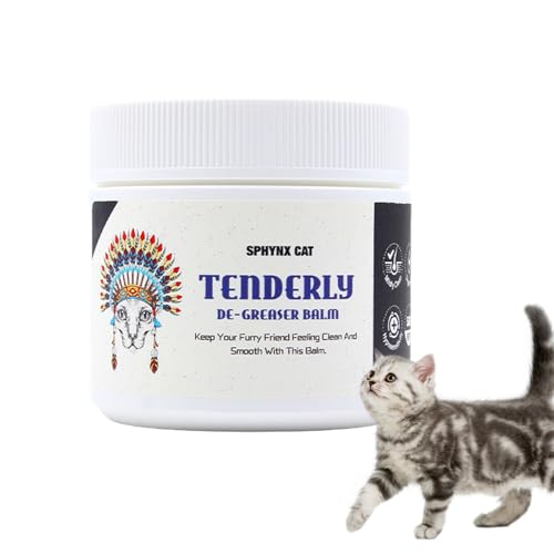 Baoqifong Katzen Entfetter - Beruhigende Hautreinigung Für Katzen - Creme Feuchtigkeitsspendendes Shampoo 500G für Schwanzbad, Ohrenpflege, tägliche Hygiene und Pflege von Kätzchen und mit von Baoqifong