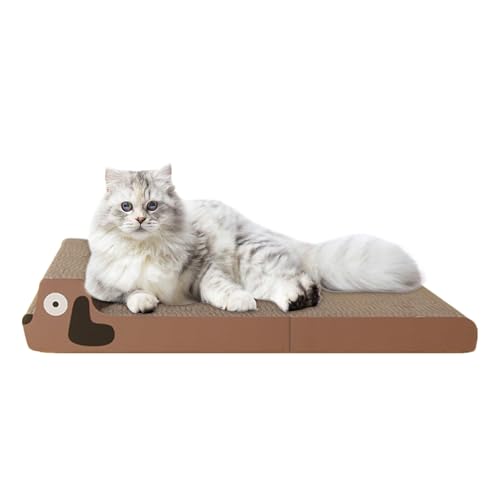Baoqifong Katzenkratzbrett, Katzenkratzbrett, Wende-Kratzmatte, faltbare Wellpappe, Lustige Unterhaltung, horizontales Haustierzubehör für den Boden, zum Ausruhen, zum Krallenschleifen und zum Spielen Baoqifong Katzenkratzbrett, Katzenkratzbrett, Wende-Kratzmatte, faltbare Wellpappe, Lustige Unterhaltung, horizontales Haustierzubehör für den Boden, zum Ausruhen, zum Krallenschleifen und zum Spielen von Baoqifong