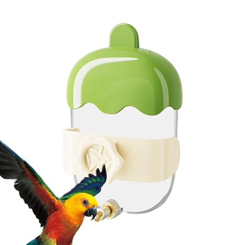 Baoqifong Vogelkäfig Tränke - Papageien Trinkflasche Mit Tropfsicherung,Käfigzubehör Für Sittiche Nymphensittiche Kanarienvögel Und Finken Mit Auslaufsicherung von Baoqifong