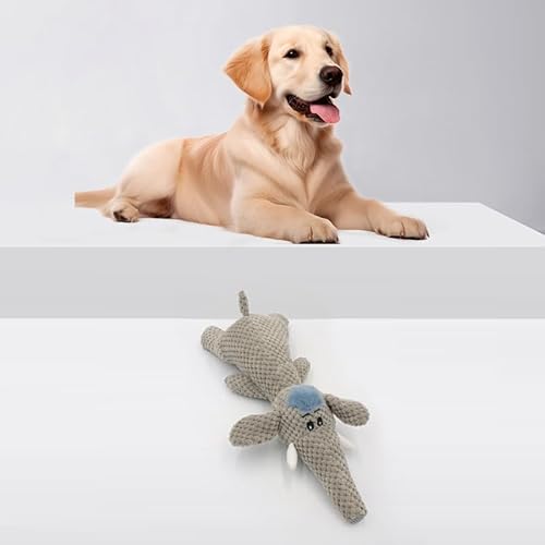 Baoyemes Plüsch Hund Kauspielzeug Cartoon Löwe Wolf Elefant Tier Form Spielzeug (Elefant) von Baoyemes