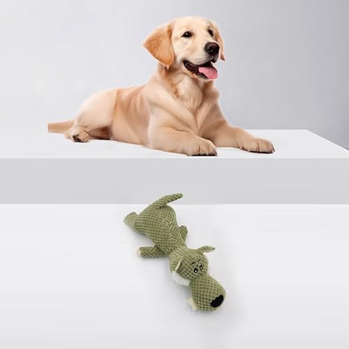 Baoyemes Plüsch Hund Kauspielzeug Cartoon Löwe Wolf Elefant Tier geformt Spielzeug (Kleiner Wolf) von Baoyemes
