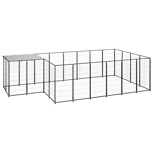 BaraSh Hundezwinger Schwarz 8,47 m² Stahl Welpenlaufstall Zaun FüR Hunde HundekäFig FüR Zuhause Camping Zaun Hundegehege 3082206 BaraSh Hundezwinger Schwarz 8,47 m² Stahl Welpenlaufstall Zaun FüR Hunde HundekäFig FüR Zuhause Camping Zaun Hundegehege 3082206 von BaraSh