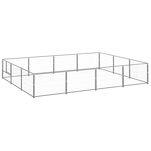 BaraSh Hundezwinger Silbern 12 m² Stahl Hundezaun Camping HundekäFig FüR Zuhause Katzengehege BaraSh Hundezwinger Silbern 12 m² Stahl Hundezaun Camping HundekäFig FüR Zuhause Katzengehege von BaraSh