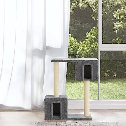 BaraSh Kratzbaum mit Sisal-Kratzsäulen Hellgrau 60 cm Katzenkratzbaum Kratzbaum Katze Kleiner Kratzbaum FüR Katzen Cat Tree Kratzbaum Restposten BaraSh Kratzbaum mit Sisal-Kratzsäulen Hellgrau 60 cm Katzenkratzbaum Kratzbaum Katze Kleiner Kratzbaum FüR Katzen Cat Tree Kratzbaum Restposten von BaraSh