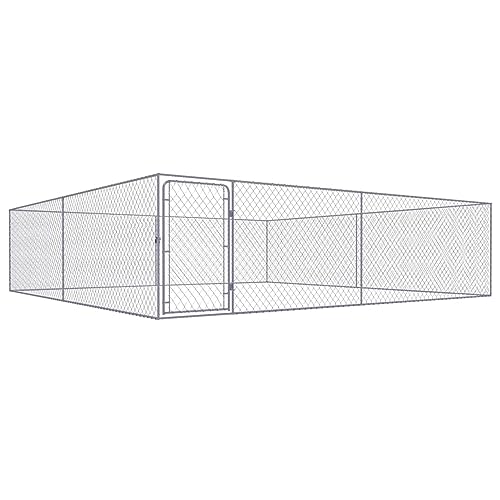 BaraSh Outdoor-Hundezwinger Verzinkter Stahl Gartenzaun Zaun FüR Hunde Freigehege Kleintierzaun Outdoor Hundegitter Garten Haustier Zaun Garten 4 x 4 x 1 m BaraSh Outdoor-Hundezwinger Verzinkter Stahl Gartenzaun Zaun FüR Hunde Freigehege Kleintierzaun Outdoor Hundegitter Garten Haustier Zaun Garten 4 x 4 x 1 m von BaraSh