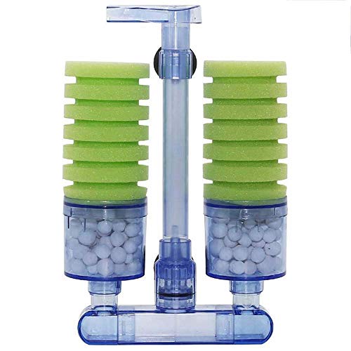 Barabesty Xy-2882 Aquarium-Filter, sehr leise, biochemischer Schwamm, Filter, für Aquarien, Aquarium, Wasser, doppelter Schaumstoff-Schwamm von Barabesty