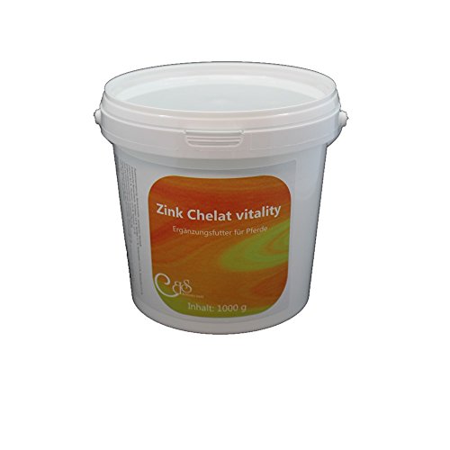 Zink Chelat Vitality - bei Mauke und Fellwechsel bei Pferden, Zink für eine Gute Haut- und Hufqualität (1000 g) von Barbara Seitz