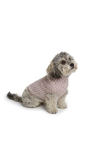 Barefoot Dreams CozyChic Ribbed Pet Sweater, Dog Clothes- Vintage Rose-Ballet Pink,X-Small,BDPCC0822 von Barefoot Dreams
