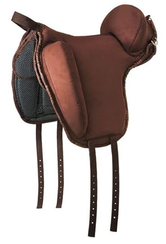 Barefoot Ride-On-Pad Physio Support braun – Rutschfestes Sattelpad – Halt gebende und rahmende Pauschen – pferdefreundliche Polsterung – Perfekt für Reiten ohne Sattel - Größe L von Barefoot