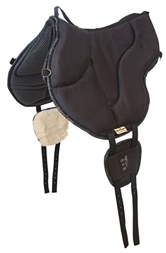 Barefoot Ride-On-Pad Physio – Pferderückenfreundliches Reitkissen mit V-Gurtung – rutschfeste Unterseite & Mikrofaser-Oberfläche – Für ältere Pferde, schwerere Reiter & feine Gewichtshilfen von Barefoot