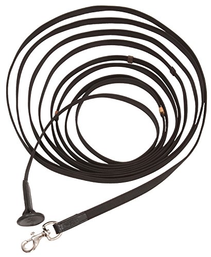 Barefoot Longe Super Grip – 8 m Longierleine für Bodenarbeit & Longieren – extra leicht mit nur 370 g – rutschfestes Nylonmaterial mit Gummifäden – farblich markierte Enden von Barefoot