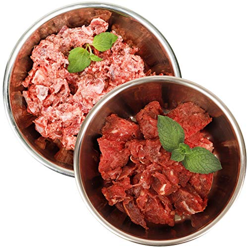 Barf-Snack hochwertiges Rohfutter für Hunde & Katzen - Sparpaket Pferd & Hähnchen (28kg x 1000g) gesundes Gefrierfutter produziert in Deutschland, gesundes Rohfleisch von Barf-Snack