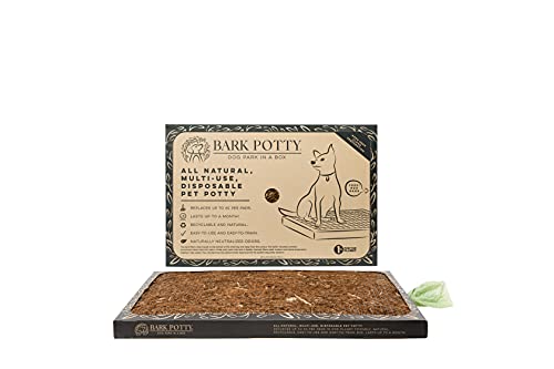 Bark Potty Einweg-Hundetöpfchen, vielseitig verwendbar, geruchsneutralisierend, auslaufsicher, ersetzt bis zu 60 Urinierpads, für drinnen und draußen von Bark Potty