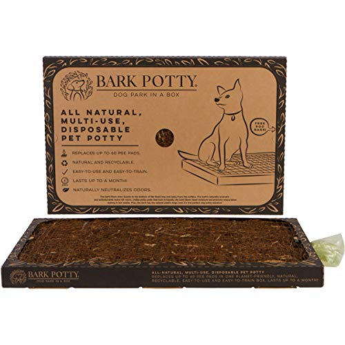 Bark Potty Einweg-Töpfchen für Hunde, vielseitig einsetzbar, geruchsneutralisierend, auslaufsicher, bis zu 60 Urinierpads – für den Innen- und Außenbereich von Bark Potty