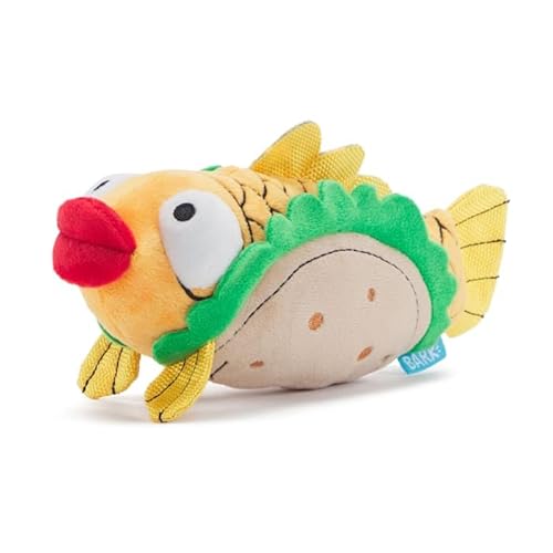 Bark Ernesto The Fish Taco Hundespielzeug, Plüsch, Größe M von Bark