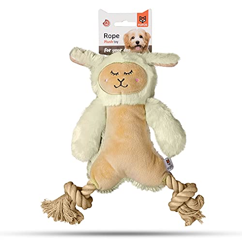 BarkButler FOFOS Hundespielzeug mit Seilbeinen, Plüsch, Schaf, Hundespielzeug BarkButler FOFOS Hundespielzeug mit Seilbeinen, Plüsch, Schaf, Hundespielzeug von BarkButler