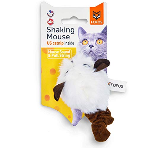 BarkButler FOFOS Katzenspielzeug mit Zugschnur und Sound Chip, Weiß BarkButler FOFOS Katzenspielzeug mit Zugschnur und Sound Chip, Weiß von BarkButler