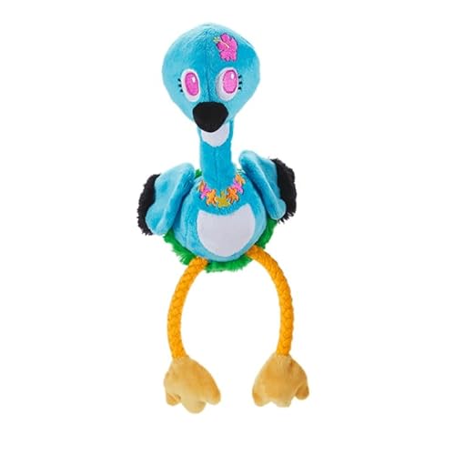 BARK Hundespielzeug Ani die Nene Gans, Hawaii-Vogel, Plüsch, Blau von Barkbox