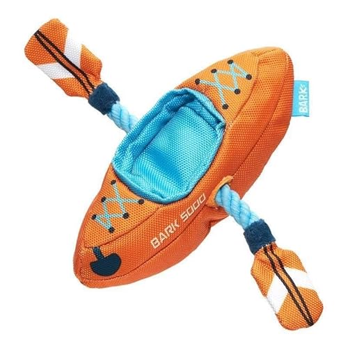 BARK Off Track Kajak Hundespielzeug Orange und Blau Plüsch Seil Spielzeug XS-M BARK Off Track Kajak Hundespielzeug Orange und Blau Plüsch Seil Spielzeug XS-M von Barkbox