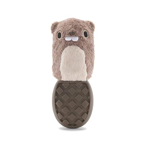 BARK Super Chewer Biber Hundespielzeug, strapazierfähiges Gummi und Plüsch, mittel/groß, braun und grau BARK Super Chewer Biber Hundespielzeug, strapazierfähiges Gummi und Plüsch, mittel/groß, braun und grau von Barkbox