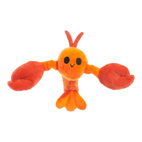 Barkbox BARK Hundespielzeug Della Crawfish Plüsch-Quietscher, Rot und Orange, XS/S Barkbox BARK Hundespielzeug Della Crawfish Plüsch-Quietscher, Rot und Orange, XS/S von Barkbox