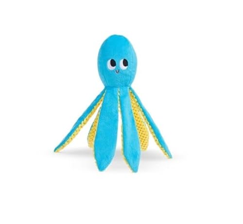 Barkbox BARK Odd Otto Octopus Plüsch-Hundespielzeug, blau und gelb, quietschendes Haustierspielzeug Barkbox BARK Odd Otto Octopus Plüsch-Hundespielzeug, blau und gelb, quietschendes Haustierspielzeug von Barkbox