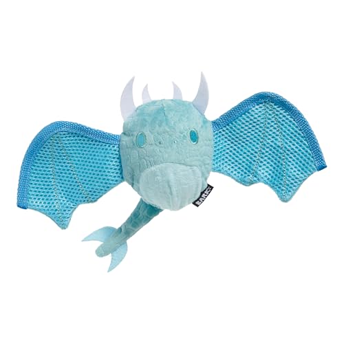 Barkbox BARK Super Chewer Dragon Hundespielzeug, blauer Eisdrache mit Netzflügeln, klein Barkbox BARK Super Chewer Dragon Hundespielzeug, blauer Eisdrache mit Netzflügeln, klein von Barkbox