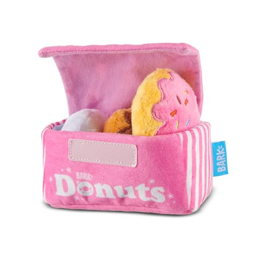 Barkbox Hundespielzeug - Barker's Dutzend Donuts Plüsch 4 in 1 Mehrteiliges interaktives Hundespielzeug für Hunde & Welpen - Klein Barkbox Hundespielzeug - Barker's Dutzend Donuts Plüsch 4 in 1 Mehrteiliges interaktives Hundespielzeug für Hunde & Welpen - Klein von Barkbox