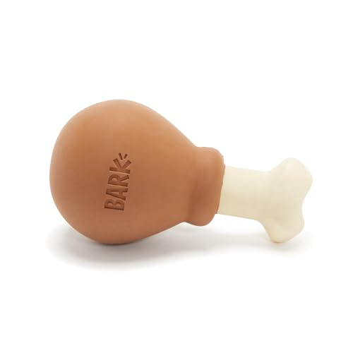 Barkbox Super Chewer Robustes Kauspielzeug für Hunde für Aggressive Kauer, zahnstimulierendes Turkey Day Drumstick – Klein von Barkbox