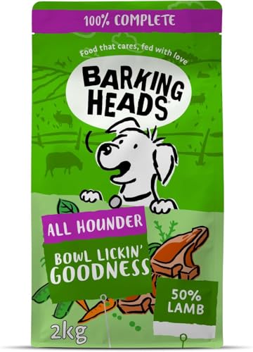 Barking Heads Complete Trockenfutter für Hunde 2 kg - Erwachsener All Hounder Bowl Lickin' Goodness Lamm - Natürlich, tägliche Immunität & Vitalität - Vom Tierarzt empfohlen Barking Heads Complete Trockenfutter für Hunde 2 kg - Erwachsener All Hounder Bowl Lickin' Goodness Lamm - Natürlich, tägliche Immunität & Vitalität - Vom Tierarzt empfohlen von Barking Heads