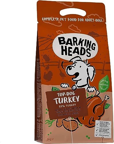 Barking Heads Hundefutter Trocken Getreidefrei - Beste Pute - 100% Natürlich, Fleisch von freilaufender Pute, ohne künstliche Geschmacksverstärker, 2kg Barking Heads Hundefutter Trocken Getreidefrei - Beste Pute - 100% Natürlich, Fleisch von freilaufender Pute, ohne künstliche Geschmacksverstärker, 2kg von Barking Heads