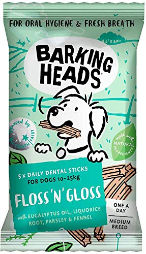 Barking Heads Treats Floss 'n' Gloss Medium Breed 5er-Pack von Barking Heads